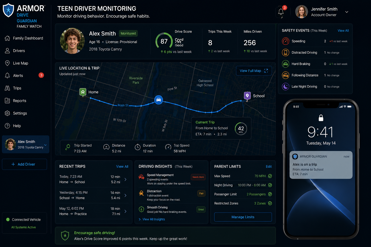 Teen Driver Monitoring