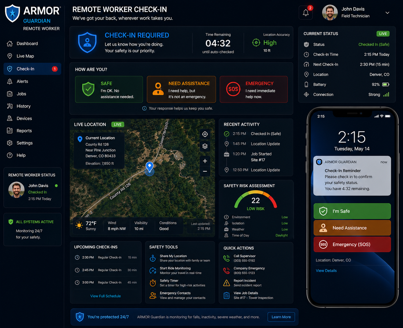 Check-In Monitoring